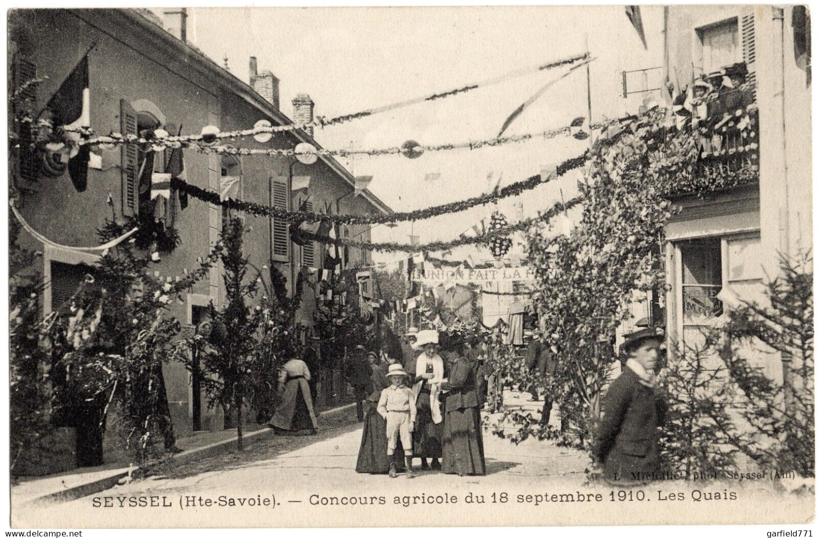 FRANCE - SEYSSEL Concours Agricole Du 18 Septembre 1910 - Les Quais - RARE Cpa ! - Seyssel