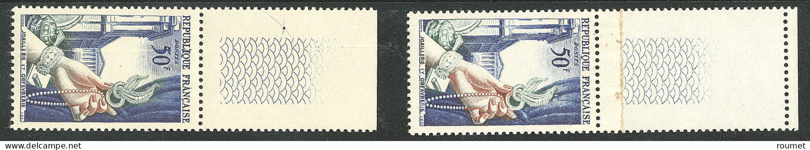 **  Variétés. Nos 973f Bdf, 973h Bdf. - TB (N°et Cote SM) - Other & Unclassified