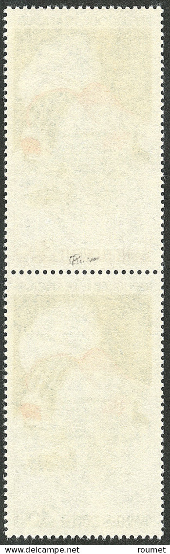 **  Légende Inférieure Brun-rouge. No 1794 (SM #1792a), En Paire Verticale Avec Normal. - TB. - R (cote SM) - Other & Unclassified