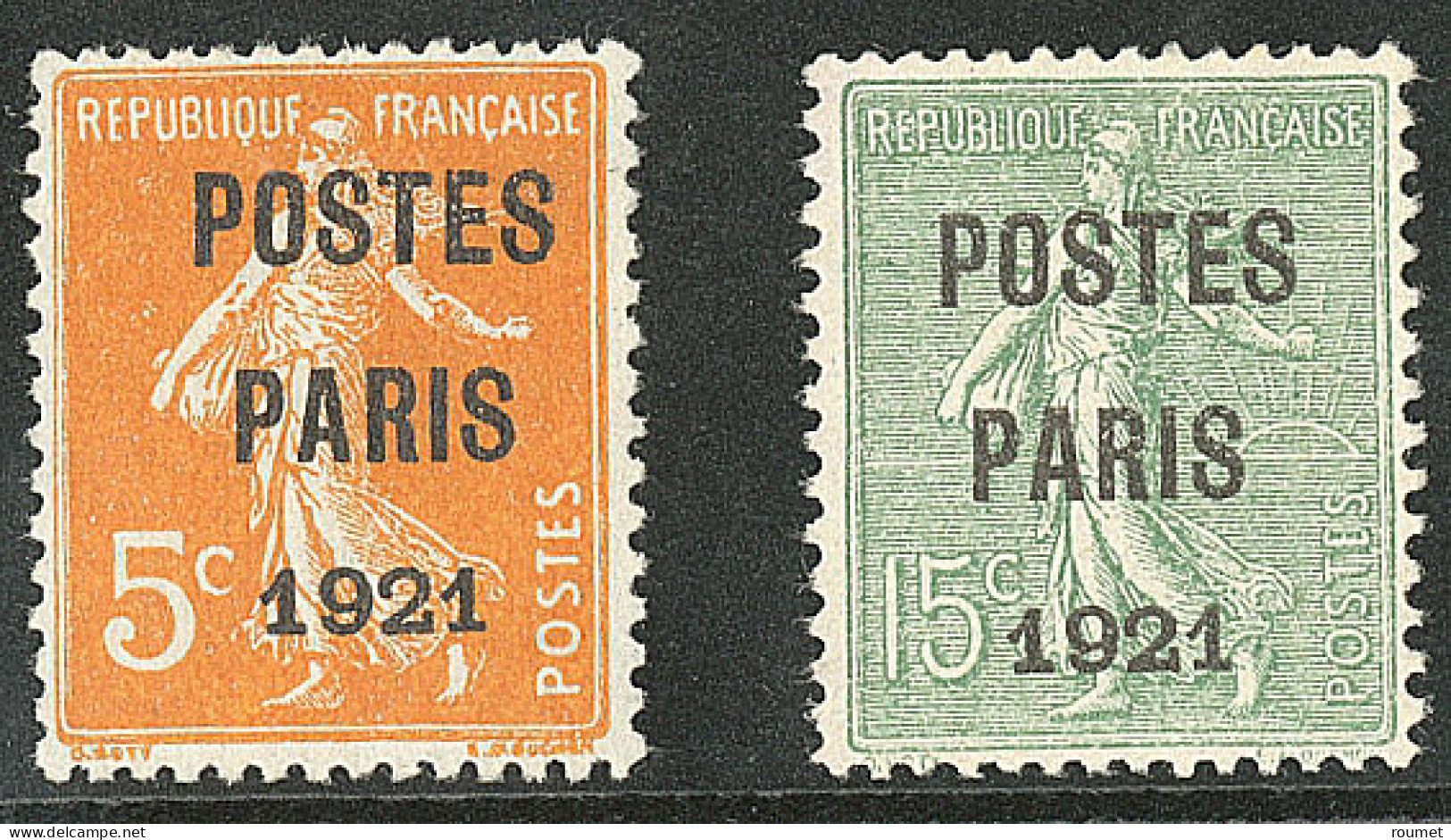 Postes Paris. Nos 27, 28. - TB - 1893-1947