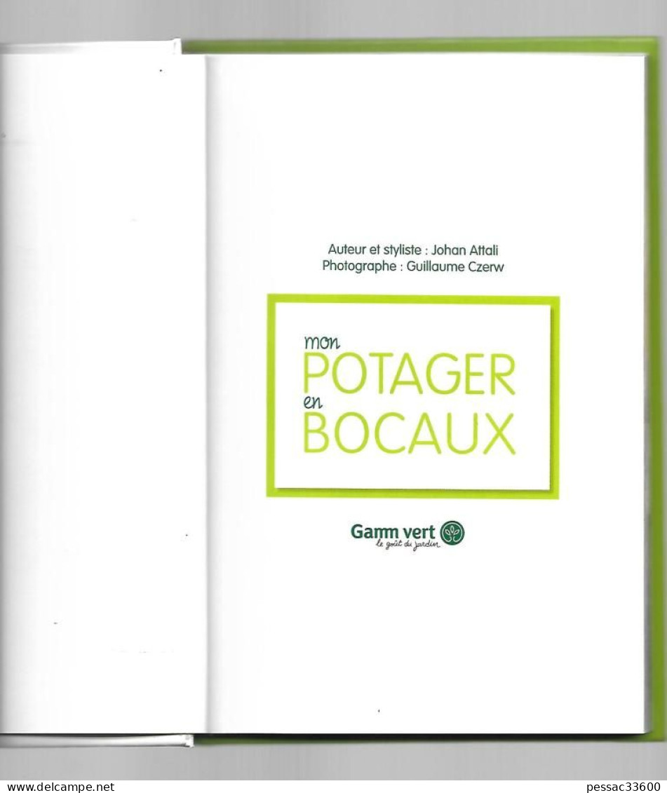 Mon Potager En Bocaux  Johan Attali RE TBE Co-auteur Guillaume Czerwédition Hachette 2015 - Gastronomia