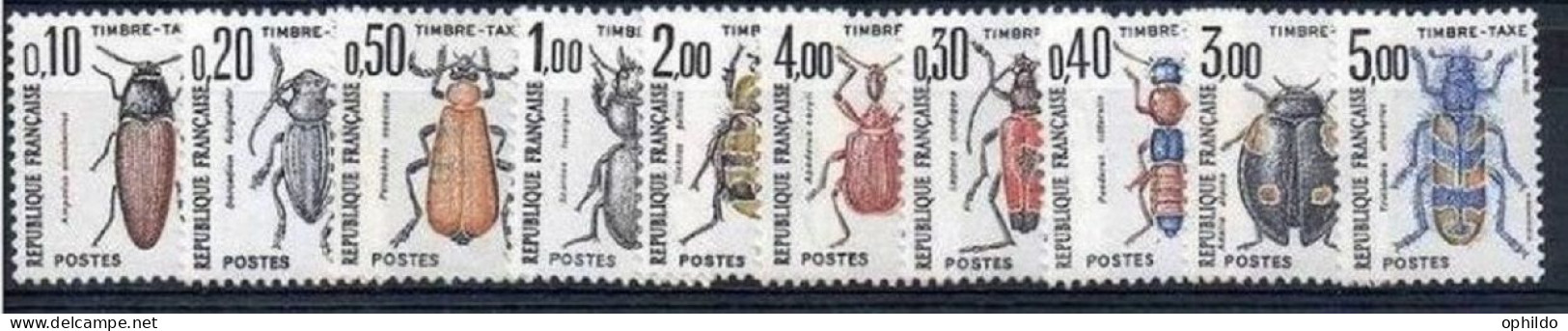 France   Taxe   103/112   * *  TB   Insecte - 1960-.... Postfris