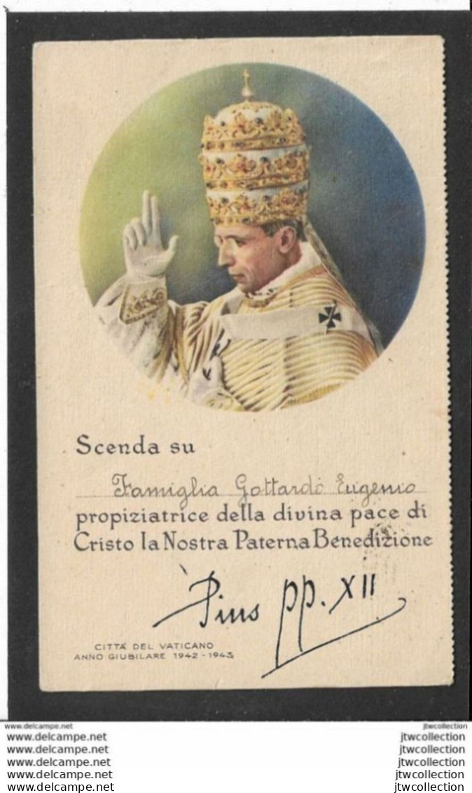 Papa Pio XII - Piccolo Formato - Viaggiata - Papi