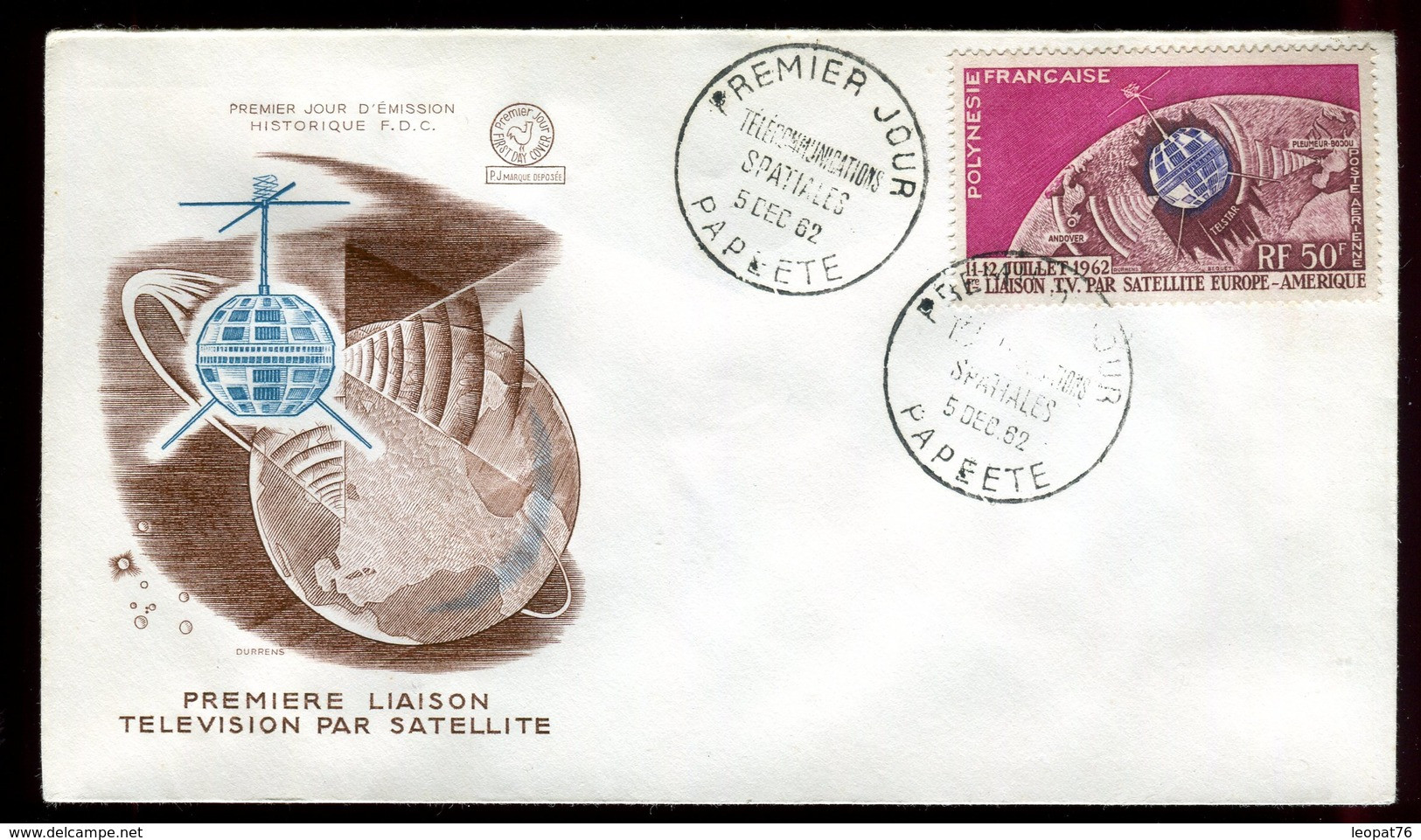 Polynésie - FDC -  Satellite - 1962 - FDC