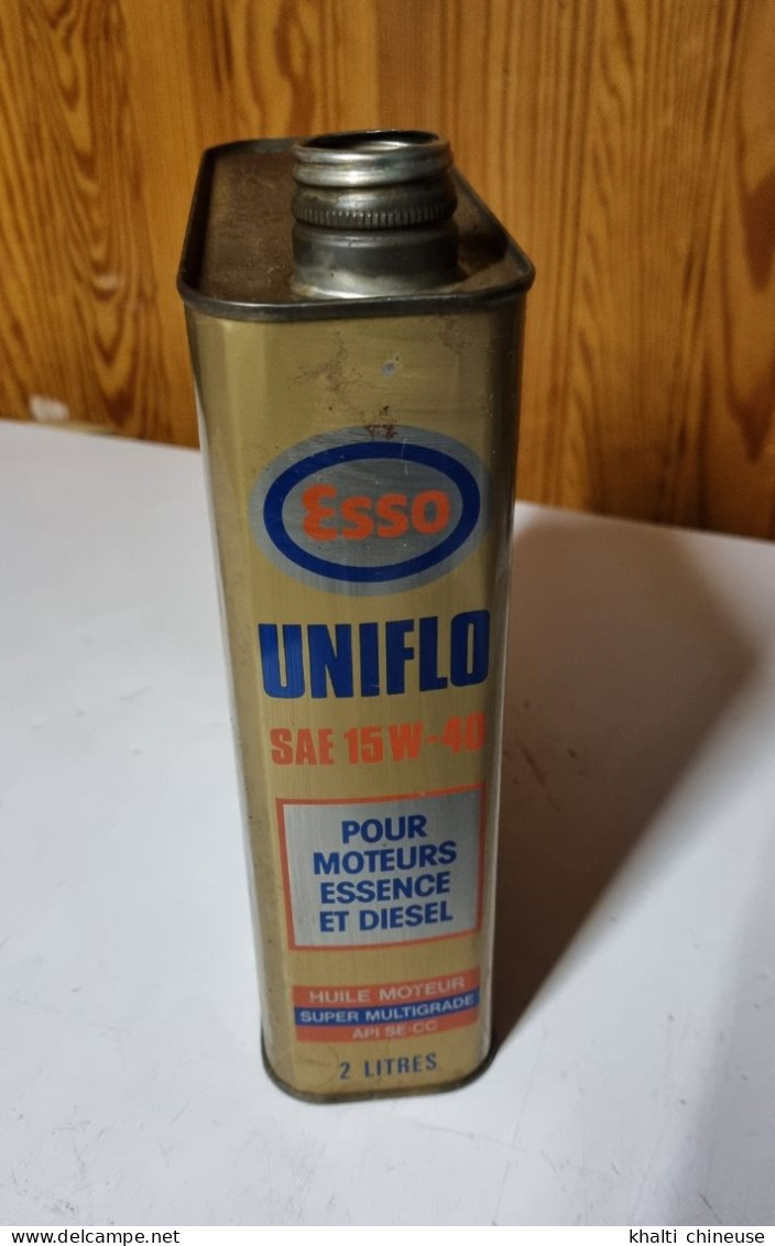 Bidon Huile Esso Uniflo Motor Oil 15w-40 Ess. Dies. 2 Litres - Dozen