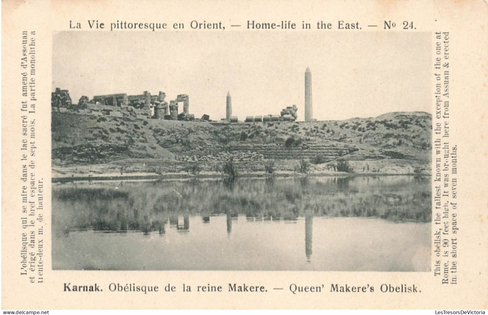 EGYPTE - La Vie Pittoresque En Orient - Karnak Obélisque De La Reine Makere - Vue Générale - Carte Postale - Louxor