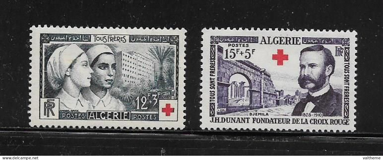 ALGERIE  ( DIV - 487 )   1954   N° YVERT ET TELLIER    N°  316/317   N** - Unused Stamps