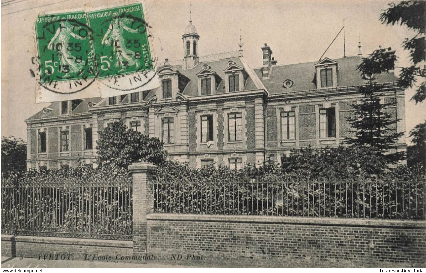 FRANCE - Yvetot - L'école Communale - Carte Postale Ancienne - Yvetot