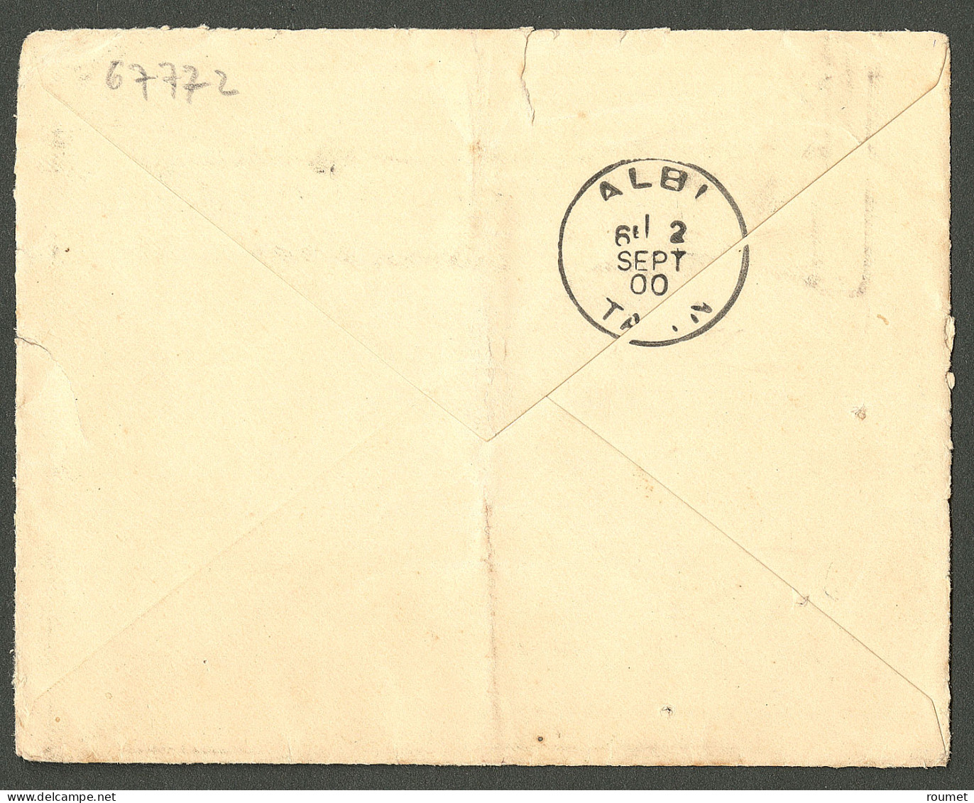 Lettre Cad "Corps Expre Du Tonkin/Port Saïd" Août 1900 Sur Enveloppe En FM Pour Albi. - TB - Altri & Non Classificati