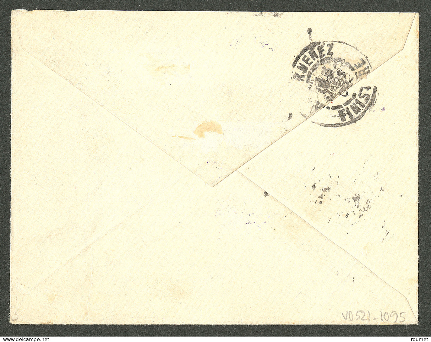Lettre Cad "Corr. D'Armées/Shang-Hai" Janv 1902 Sur Enveloppe En FM Pour La France, Au Recto Griffe Encadrée Violette "C - Autres & Non Classés