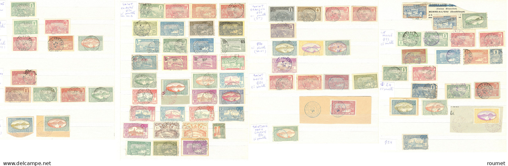 Collection. 1905-1945 (Poste), Entre Les N°55 Et 191 Dont Doubles, Obl Choisies Et Petits Bureaux De Abymes à Vieux-Fort - Andere & Zonder Classificatie