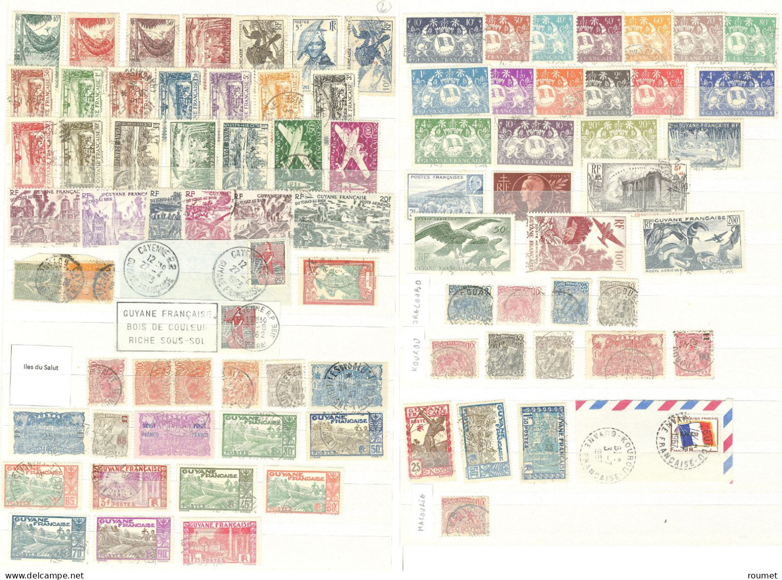 Lot. 1904-1947 (Poste, PA), Obl Choisies Et Bureaux Divers Entre Approuague Et St Elie, + Cayenne Et St Laurent. - TB - Sonstige & Ohne Zuordnung