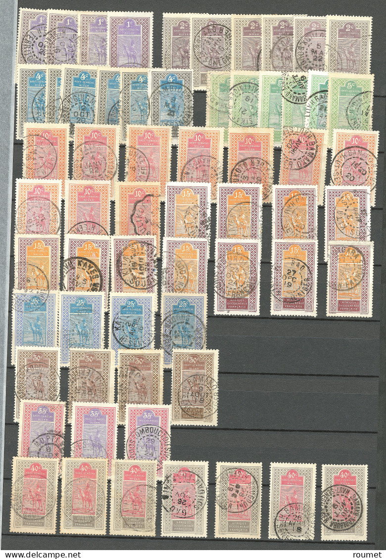 Collection. 1914-1915, Entre Les N°18 Et 35 (sauf 24) Et Taxe 8 à 15, Obl Choisies Entre Bo-Dioulasso, Kaki, Etc. - TB - Sonstige & Ohne Zuordnung