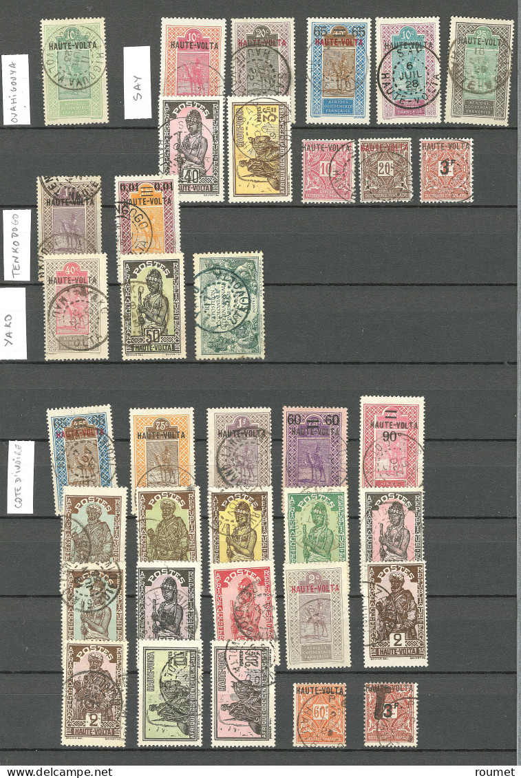 Collection. 1920-1931 (Poste, Taxe), Obl Choisies De Petits Bureaux Entre Banfora Et Yako. - TB Ou B - Altri & Non Classificati