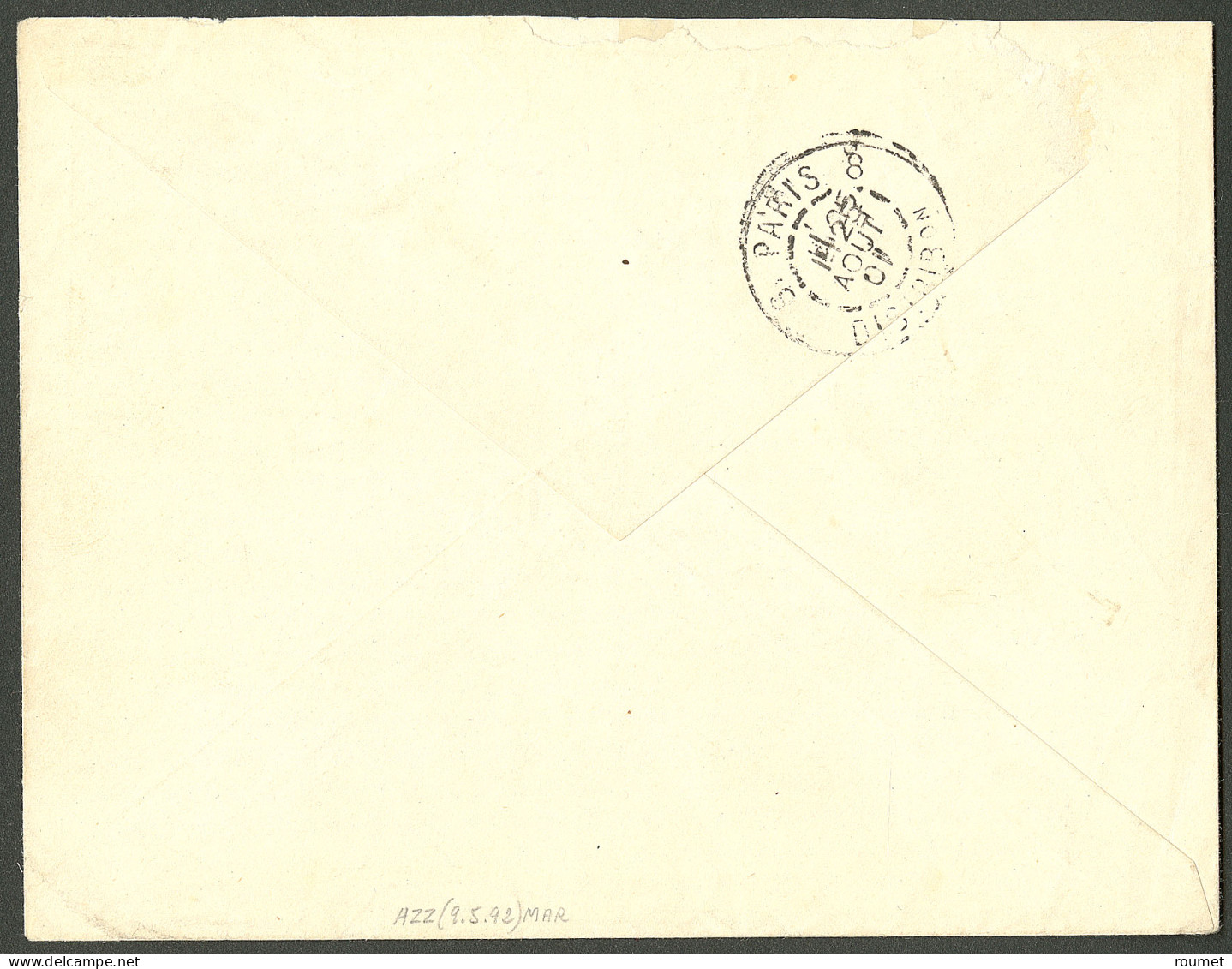 Lettre Cad "Inde/Yanaon". Nos 4 + 5 Sur Enveloppe Pour Paris, 1901. - TB. - R - Altri & Non Classificati