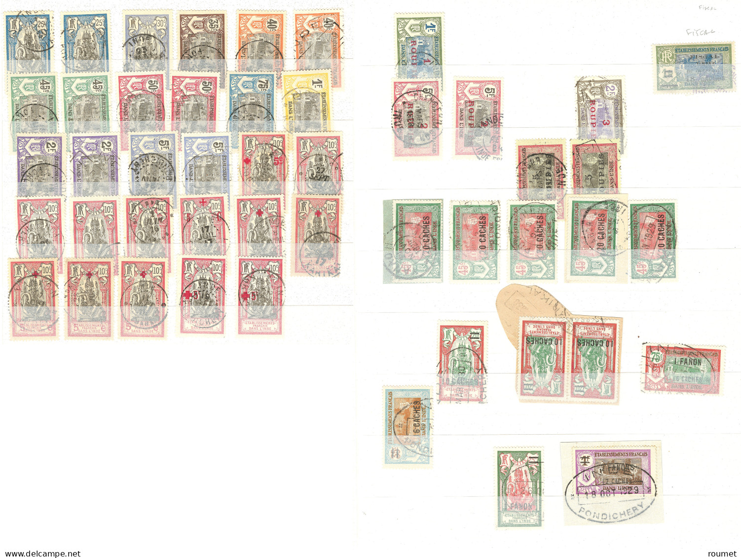Collection. 1914-1946, Doubles Et Obl Choisies. - TB - Sonstige & Ohne Zuordnung