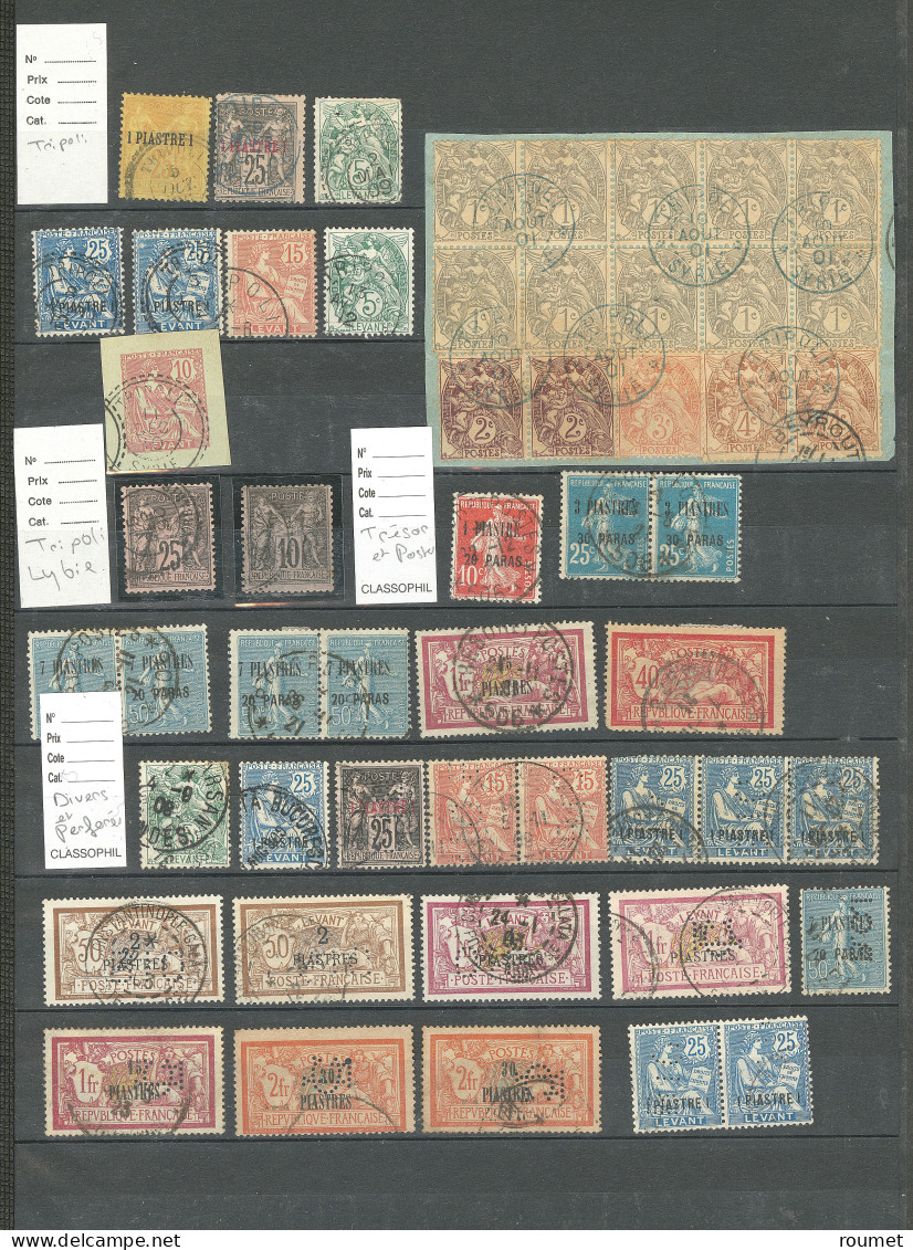 Lot. 1885-1922, + Qqs Précurseurs, Entre Les N°1 Et 39, Obl Choisies Dont Petits Bureaux (Kerrassunde, Rhodes, Samsoun,  - Andere & Zonder Classificatie