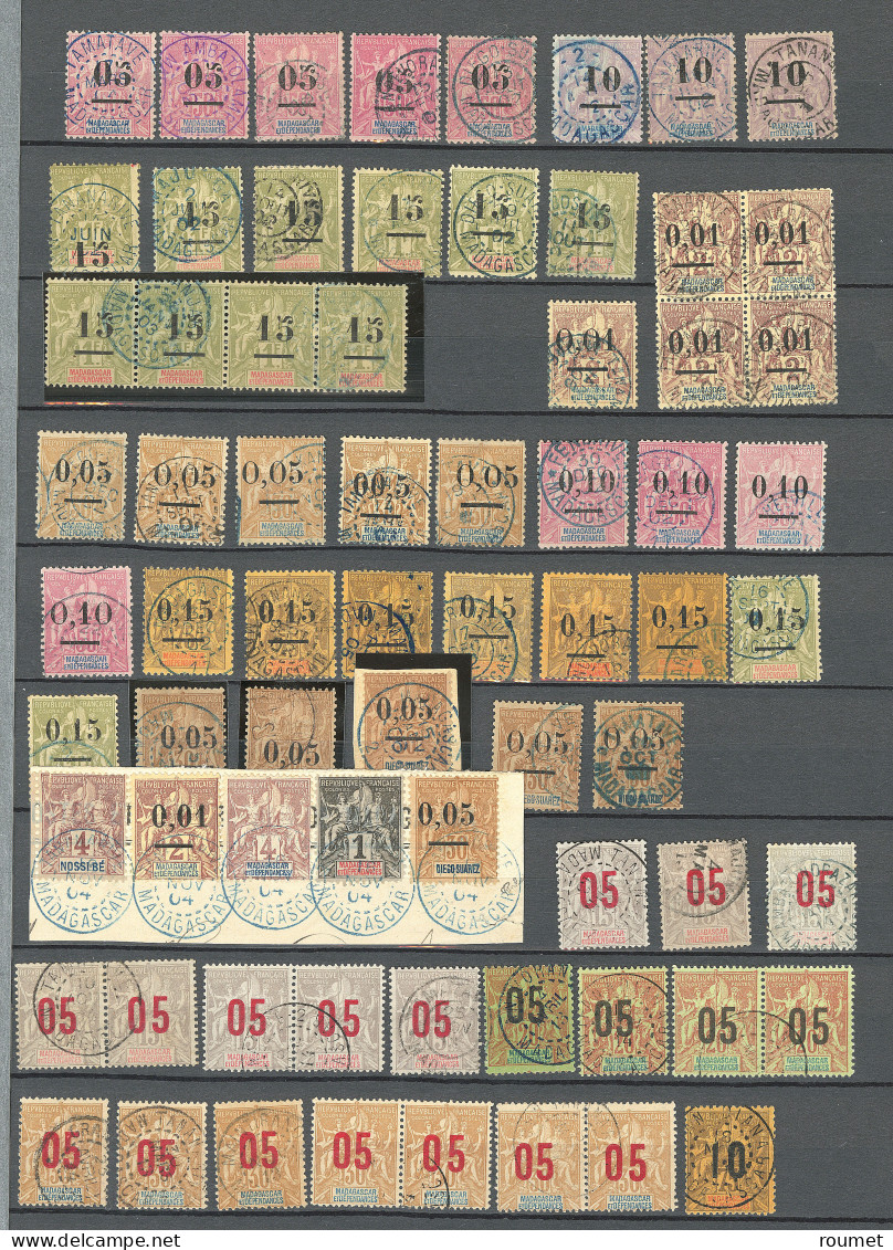Collection. 1902-1912 (Poste), Entre Les N°48 Et 123, Qqs Obl Choisies Dont Ambatolampy, Fénérine, Majunga, Etc. - TB - Other & Unclassified