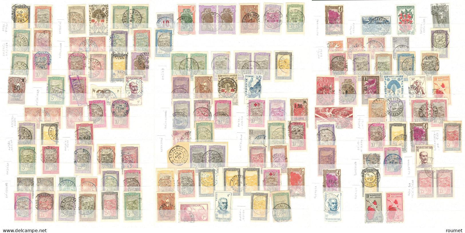 Collection. 1903-1957 (Poste, PA, Taxe), Divers Dont Multiples Et Séries Complètes, Obl Choisies De Petits Bureaux Dont  - Otros & Sin Clasificación