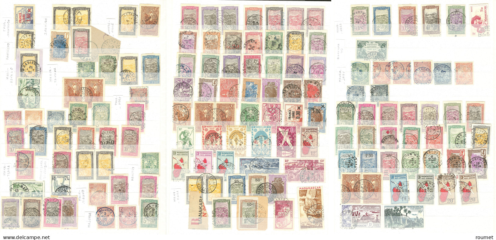 Collection. 1903-1957 (Poste, PA, Taxe), Divers Dont Multiples Et Séries Complètes, Obl Choisies De Petits Bureaux Dont  - Altri & Non Classificati