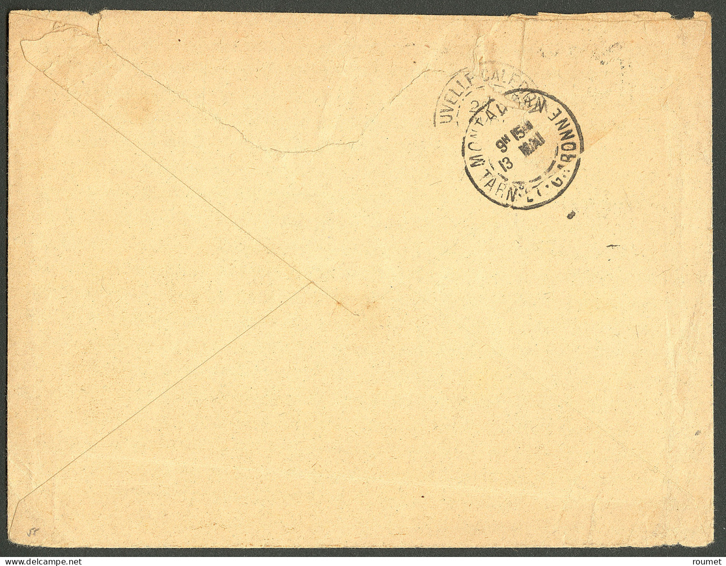 Lettre Cad "Nlle Calédonie/Boulouparis". No 46 Sur Enveloppe Pour Montauban, 1900. - TB - Sonstige & Ohne Zuordnung