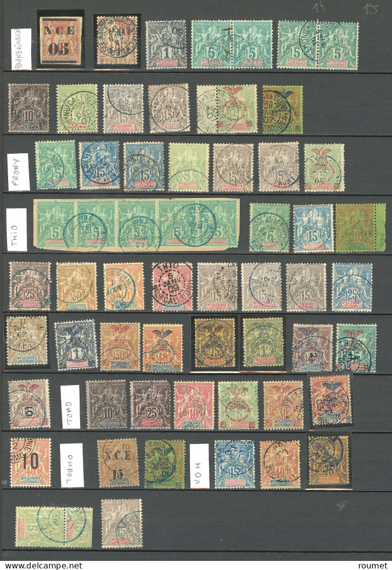 Collection. 1881-1912 (Poste), Entre Les N°3 Et 108, Obl Choisies De Petits Bureaux Entre Bouloupari Et Voh, Bel Ensembl - Altri & Non Classificati