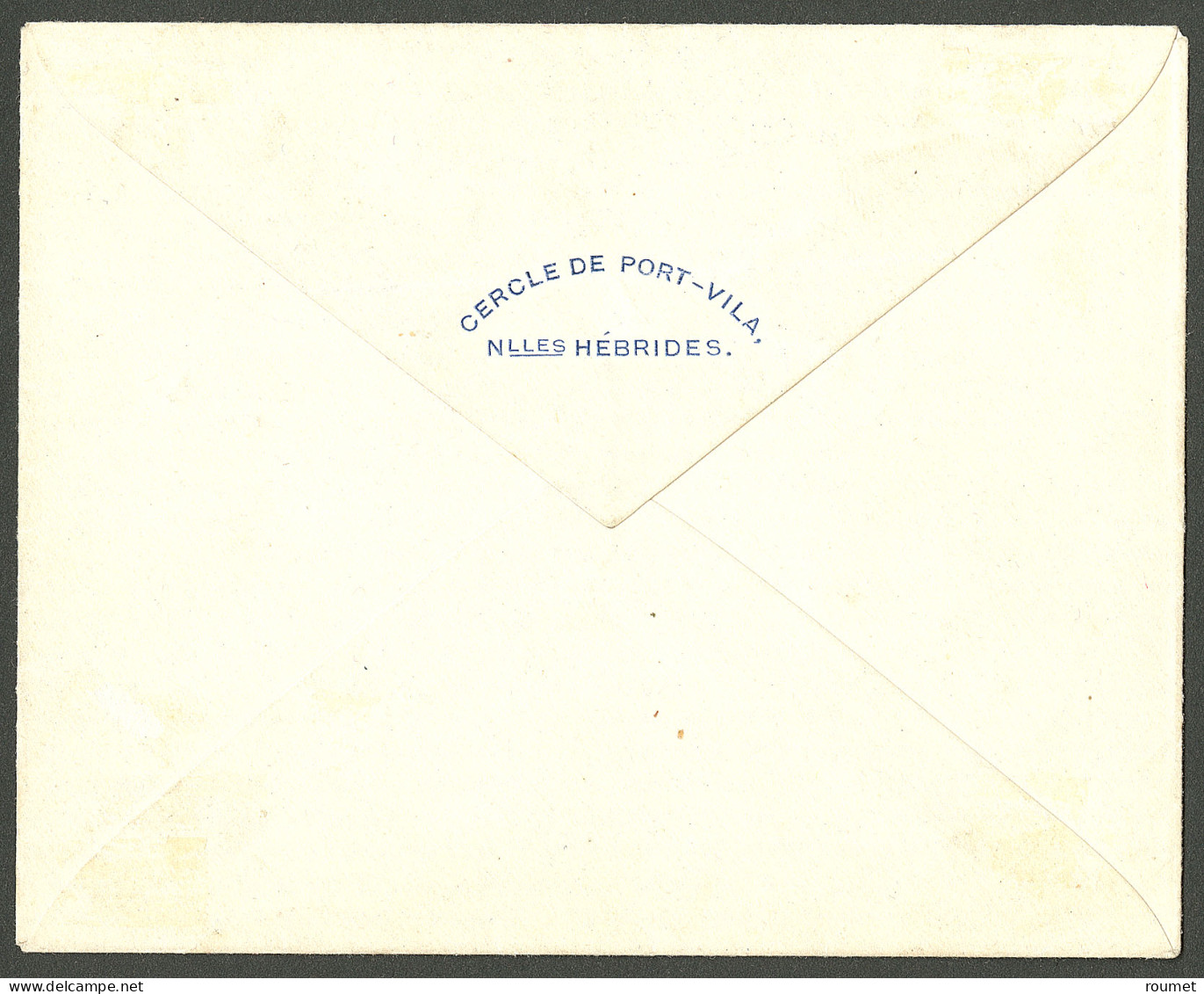 Lettre Cad "Vila/New Hebrides". Nos 58 + 58A + 59 + 65 à 67 Sur Enveloppe Pour Melbourne, 1920. - TB. - R - Andere & Zonder Classificatie