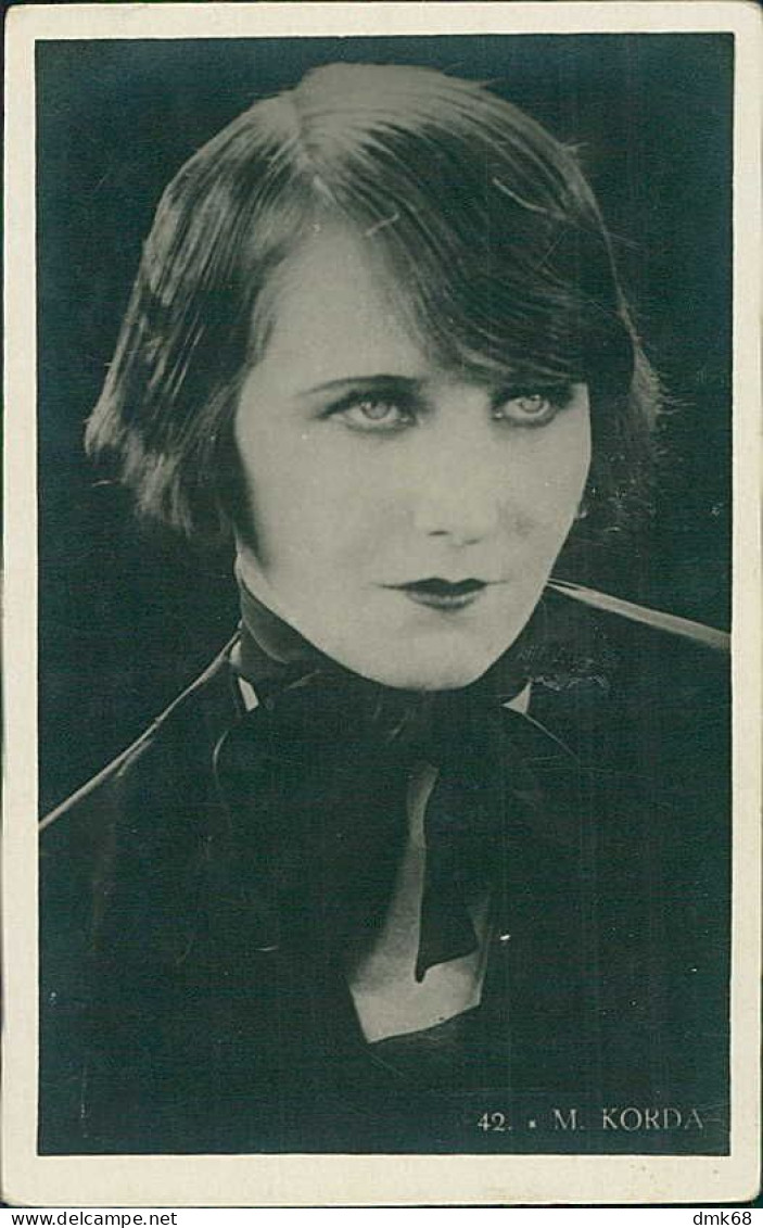 MARIA KORDA ( DEVA / ROMANIA  ) ACTRESS  - RPPC POSTCARD - 1920s  (TEM548) - Künstler