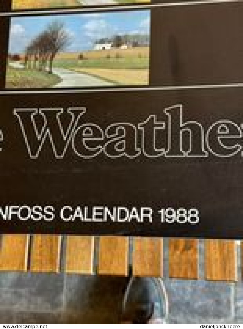 Kalender Calendrier Calendar Danfoss The Weather 1988 - Groot Formaat: 1981-90
