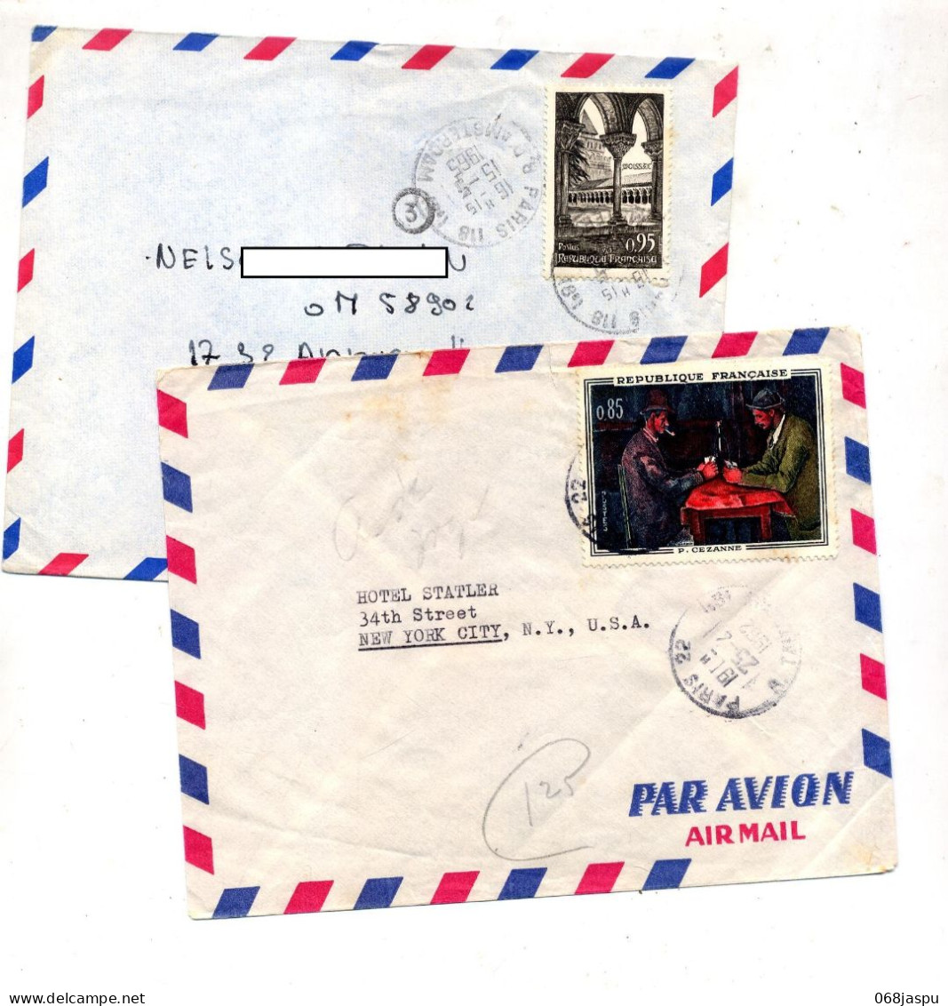 Lettre Cachet Paris Sur Cezanne Moissac - Manual Postmarks
