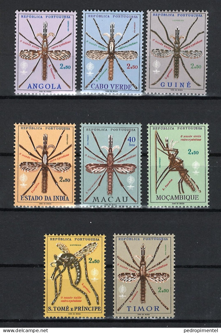 Portugal Colonies Omnibus 1962 "Malaria Health" Condition MNH OG (complete) - Sonstige & Ohne Zuordnung