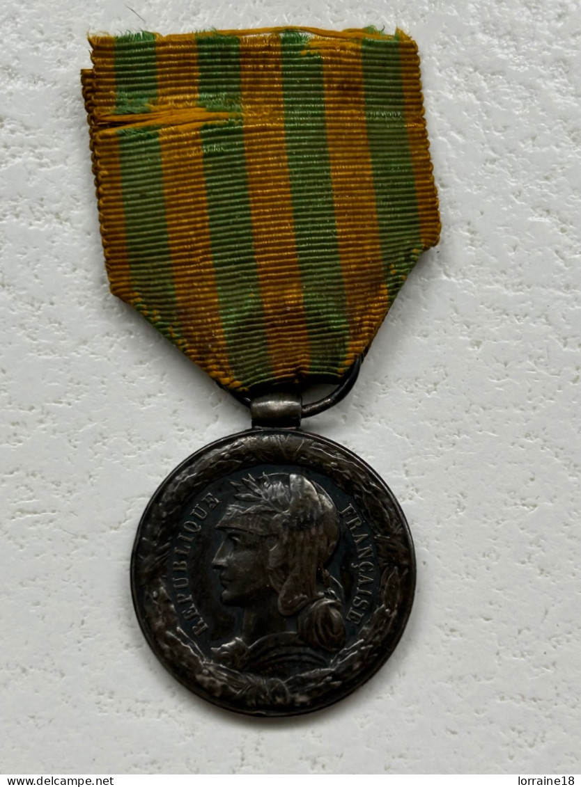 Médaille De Chine 1883 /  1885 - Francia
