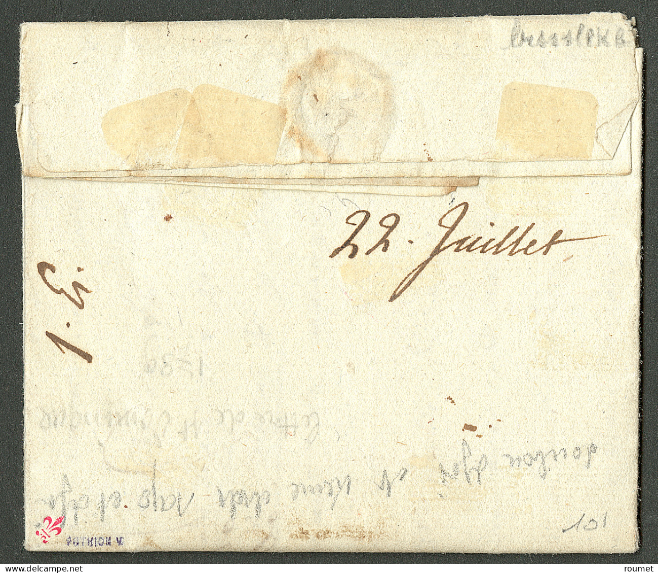Lettre Mirbalais (Jamet N°3) + "Port Payé" (Jamet N°4). Lettre Avec Texte Daté Du 18 Juillet 1789 Pour Grenoble. Au Rect - Haïti