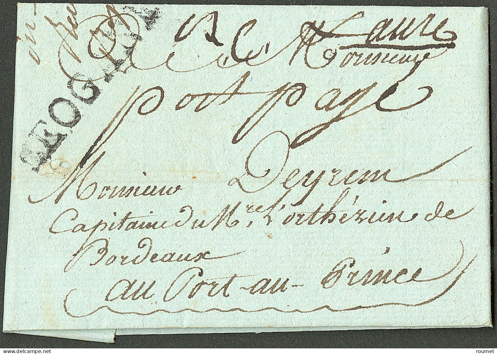 Lettre Leogane (Jamet N°6) + "port Payé" (Jamet N°5). Lettre Avec Texte Daté 1788, Pour Port Au Prince. - TB - Haïti