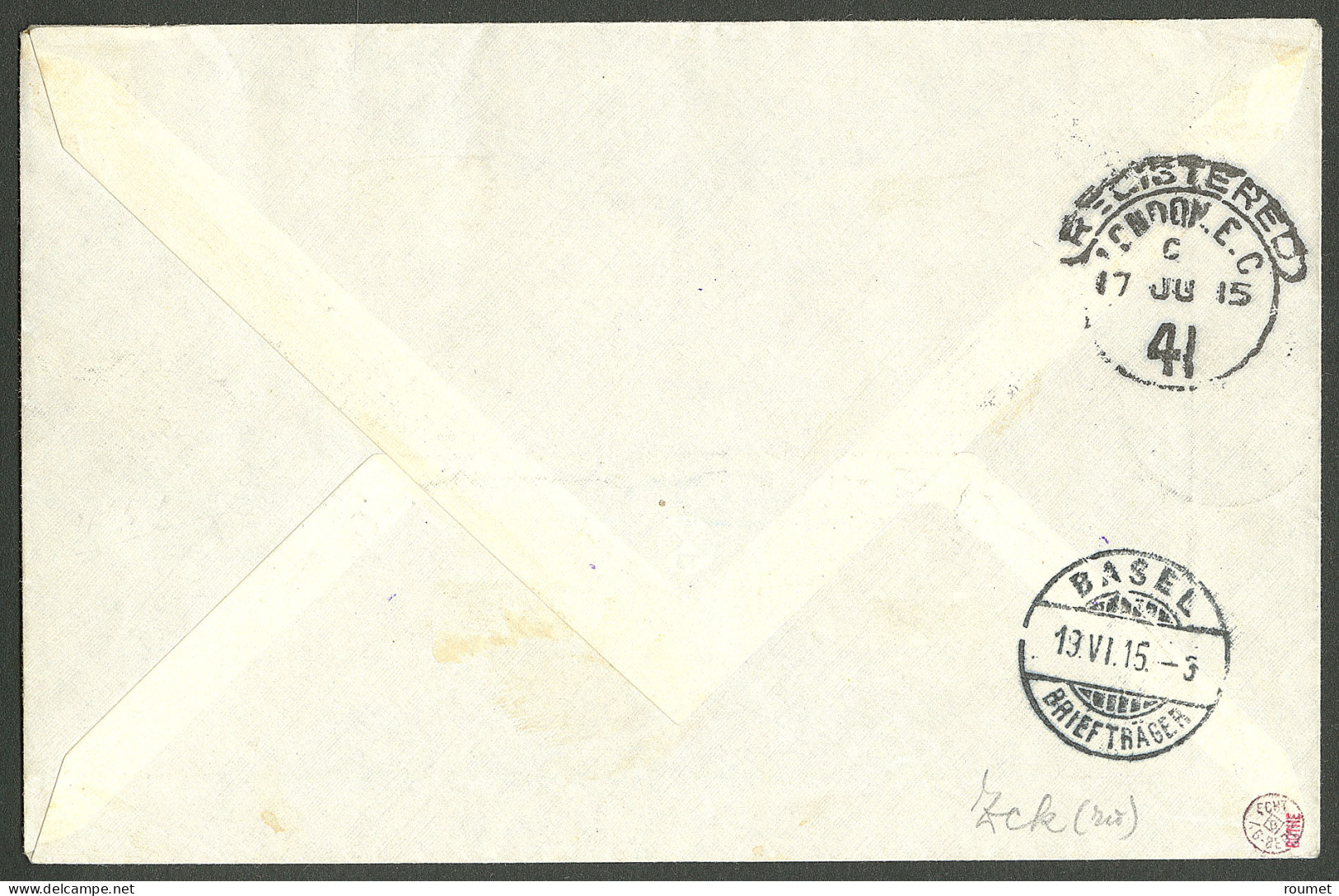 Lettre Cad "Lome/Togo". Nos 31 + 33A + 35 + 36 + 37 Sur Enveloppe Recomm. Pour La Suisse, 1915. - TB. - R - Andere & Zonder Classificatie