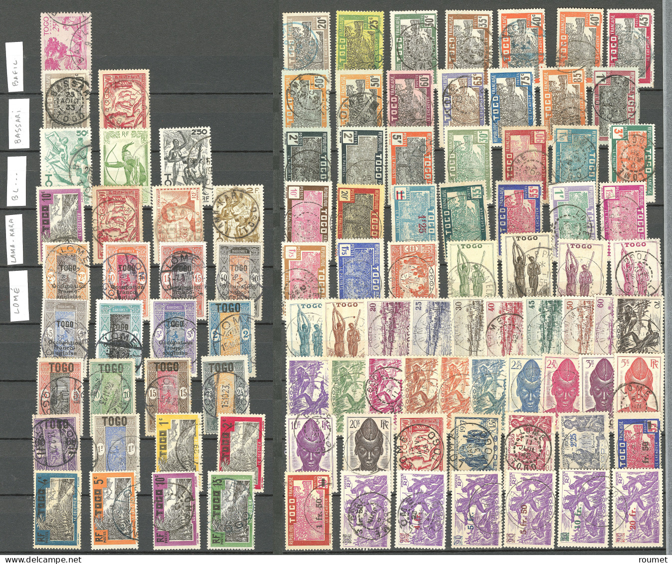 Collection. 1916-1956 (Poste, PA, Taxe), Obl Choisies De Petits Bureaux Dont Ag(o)u Et Tsevié. - TB - Autres & Non Classés