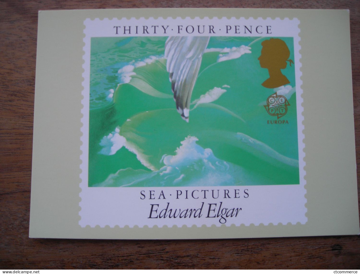 1985 Compositeurs Britanniques Sea Pictures Edward Elgar Peintures De La Mer - Francobolli (rappresentazioni)