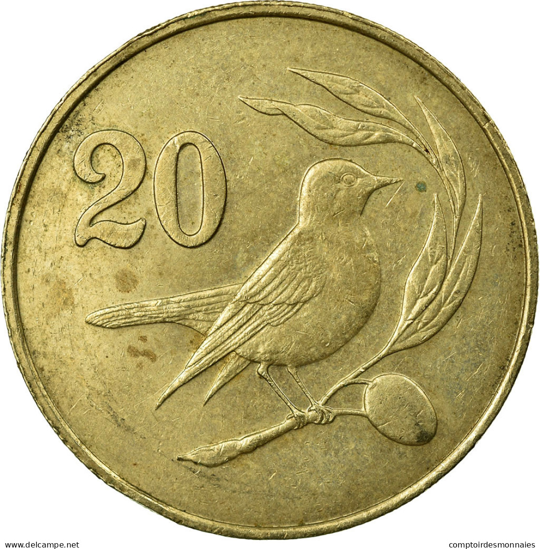 Monnaie, Chypre, 20 Cents, 1983, TTB, Nickel-brass, KM:57.1 - Chypre