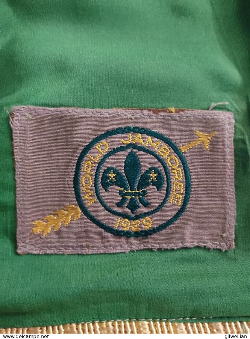 Vintage Boy Scout Bulgaria World Jamboree 1929 Flag / Patch / Boris III Monogram Badge - Sonstige & Ohne Zuordnung
