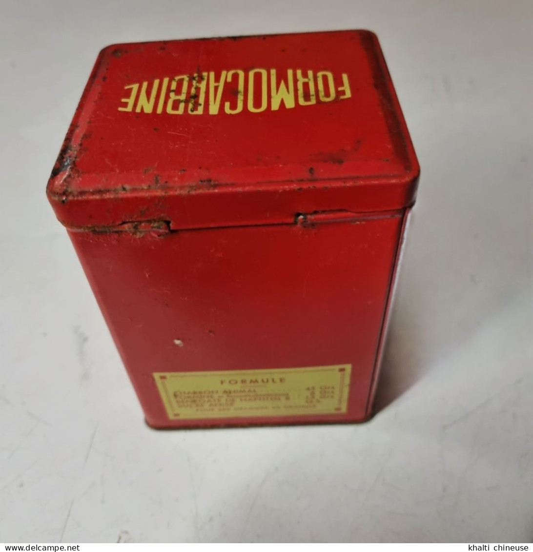 Boite Publicitaire En Métal Formocarbine Décoration Vintage Retro Pharmacie - Dozen