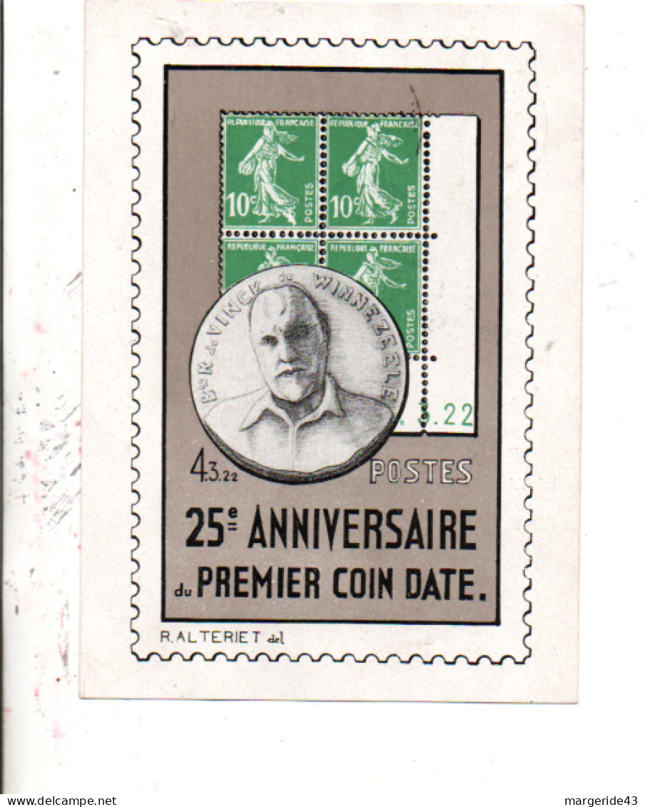 EXPO 25 ANS DU PREMIER COIN DATE - Commemorative Postmarks