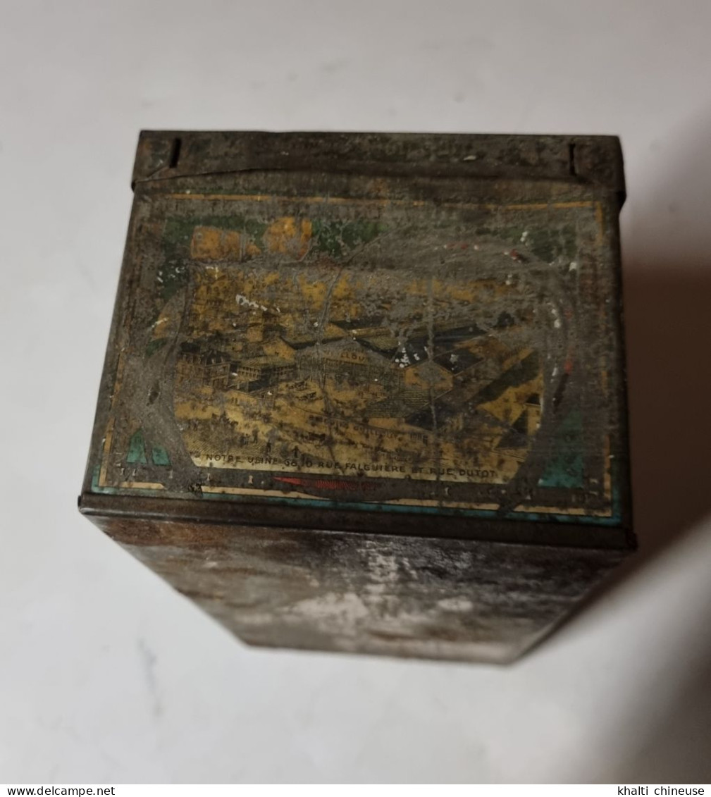 Ancienne Boite Biscuits Guillout Paris Tôle Lithographiée Vers 1900 - Boxes