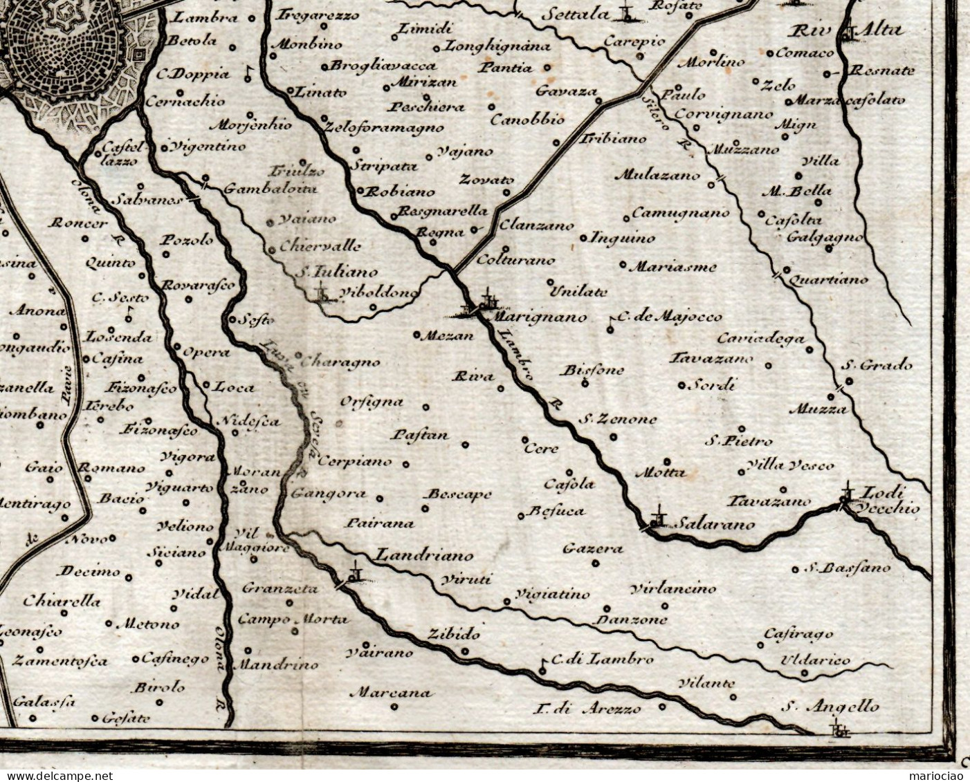 ST-IT MILANO e Dintorni 1720 Die Gegend um die Stadt Meyland - Nicholas De Fer
