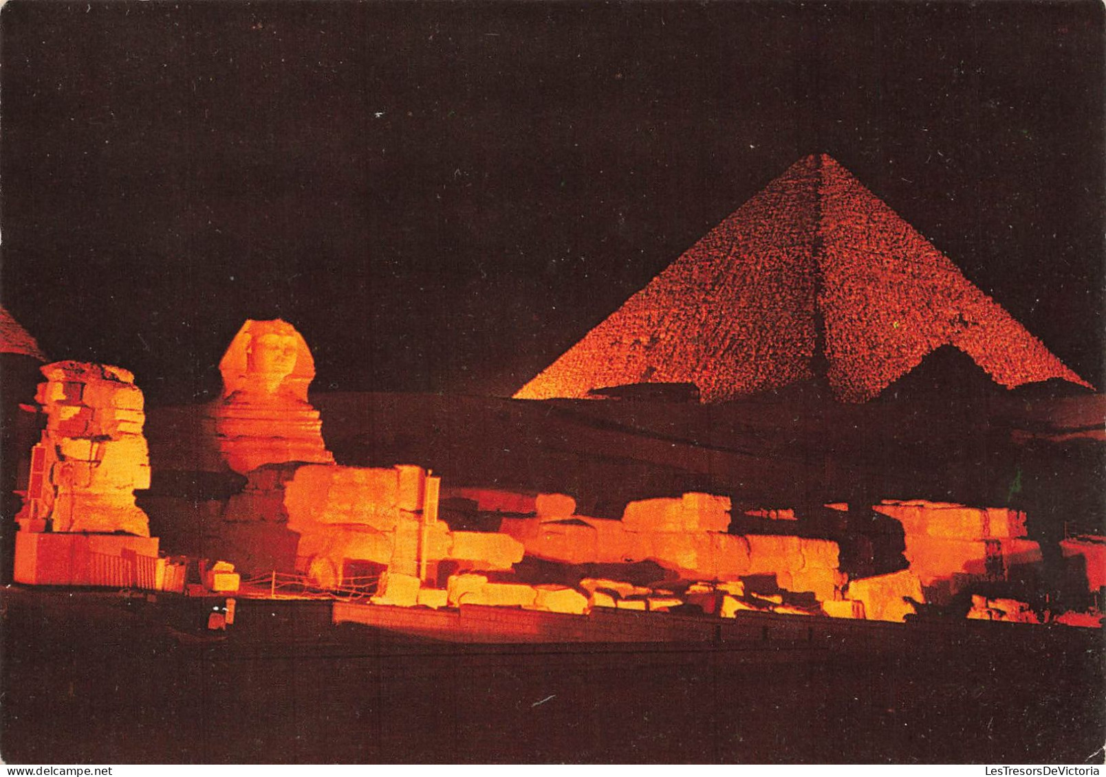 EGYPTE - Giza - Sound And Light At He Pyramids Of Giza - Vue Générale - Carte Postale - Gizeh