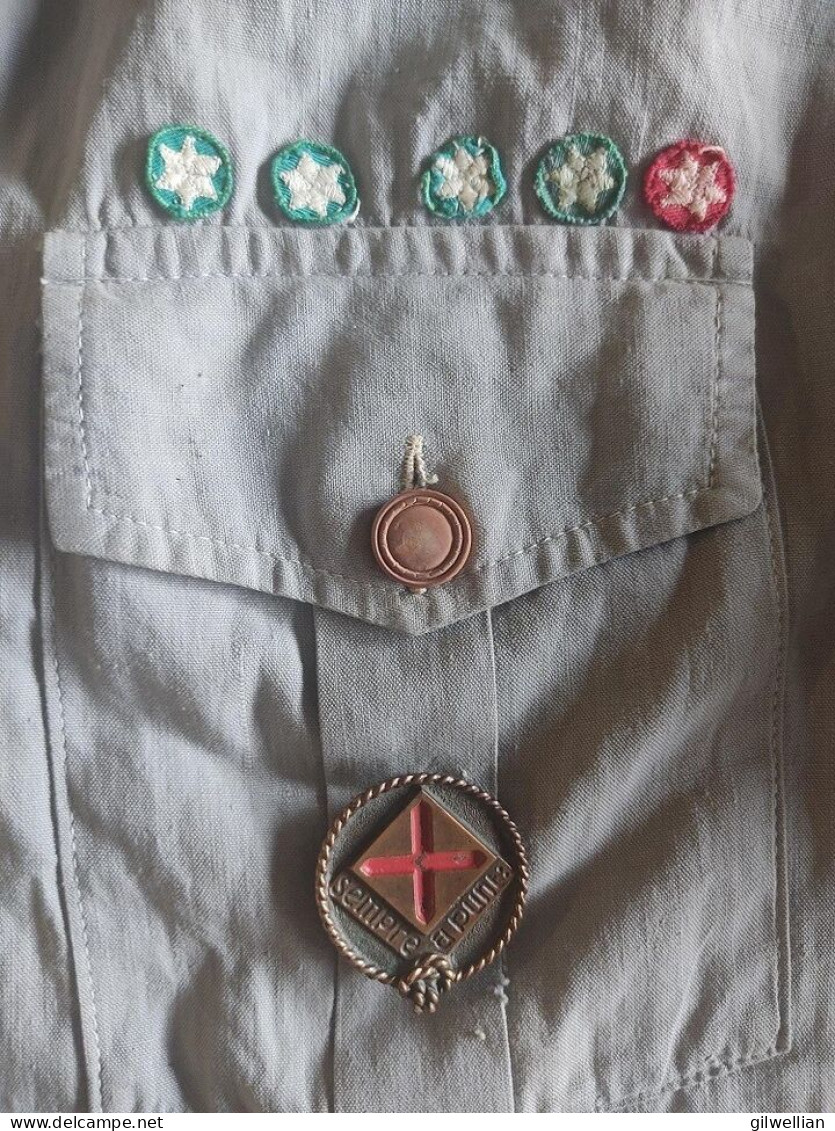 Boy Scout Of Catalonia (Spain) 1957 World Jamboree Uniform + Badges / Patches - Spanien