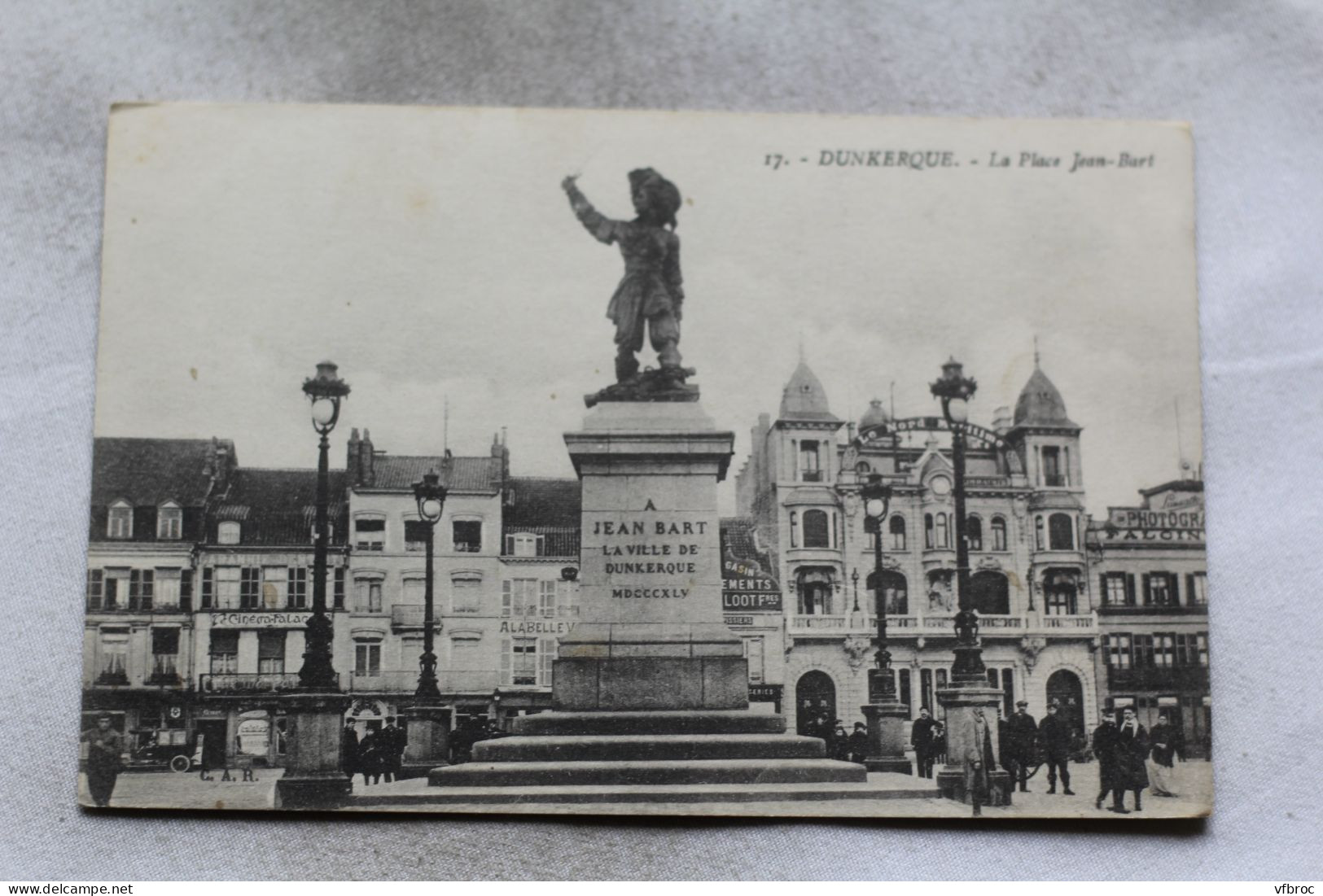 N607, Cpa 1918, Dunkerque, La Place Jean Bart, Nord 59 - Dunkerque