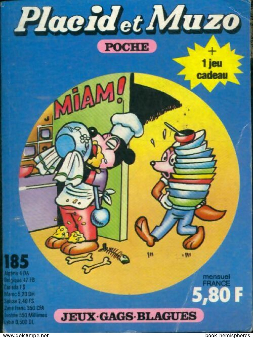 Placid Et Muzo Poche N°185 (1984) De Collectif - Sonstige & Ohne Zuordnung