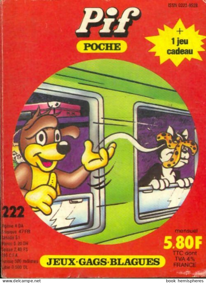 Pif Poche N°222 (1984) De Collectif - Autres & Non Classés