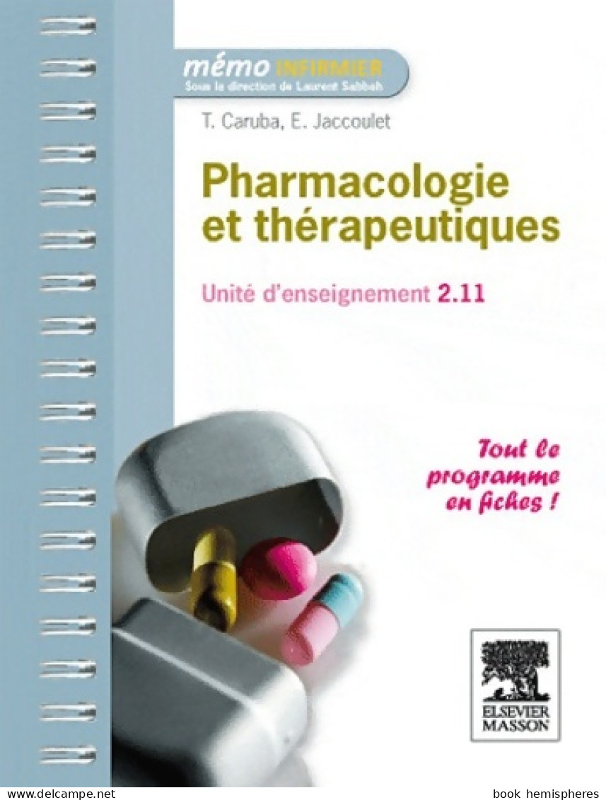 Pharmacologie Et Thérapeutiques (2012) De Thibaut Caruba - 18+ Years Old