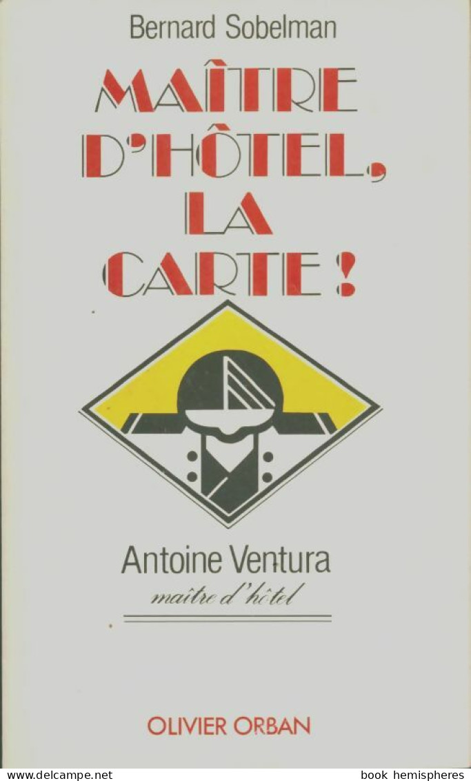 Maître D'hôtel La Carte ! (1987) De A. Ventura - Unclassified